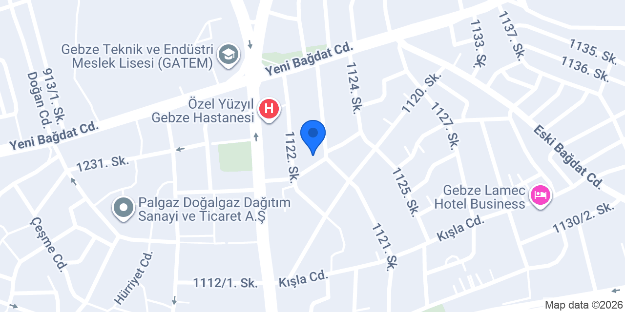 GEBZE KORSAN TAKSİ konumu