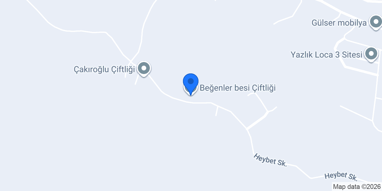 Beğenler besi Çiftliği konumu