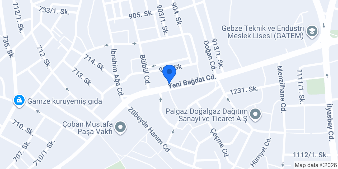 Şekerbank Gebze Şubesi konumu