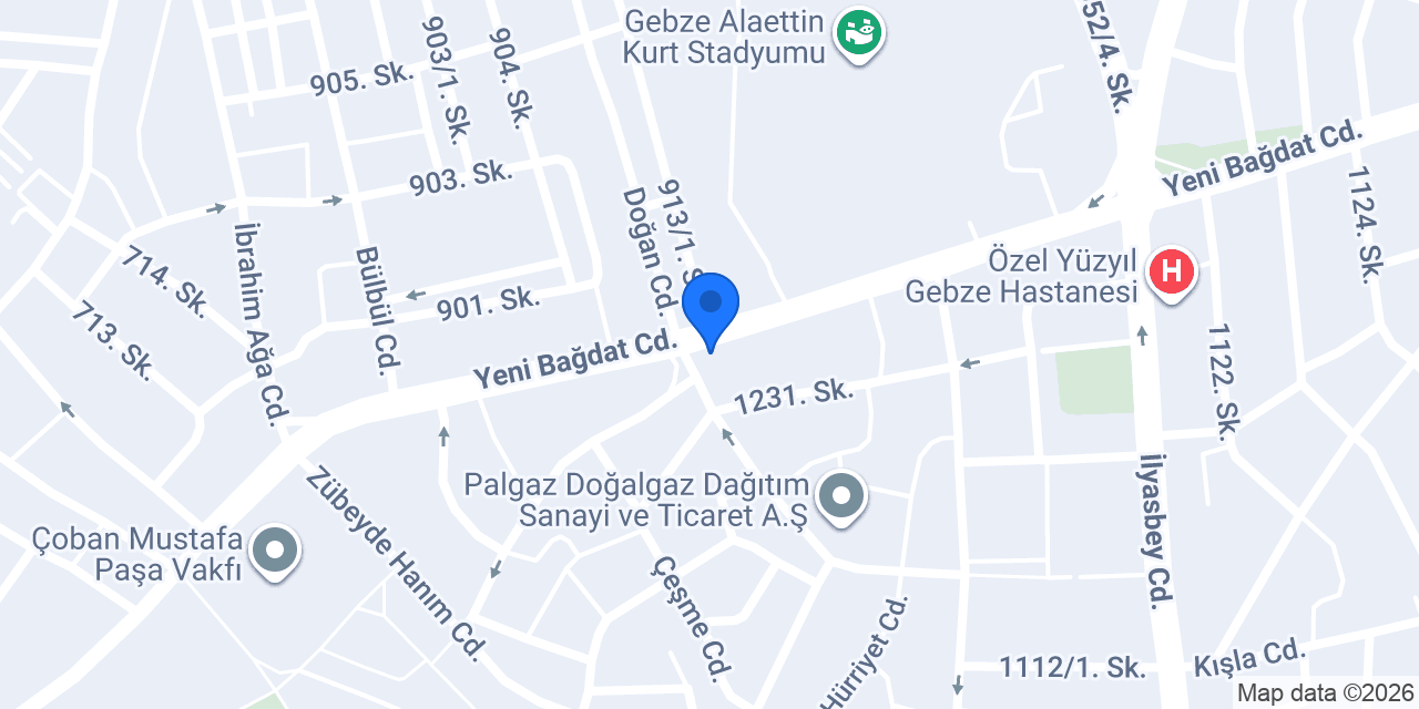 Katılımevim Gebze Şube konumu