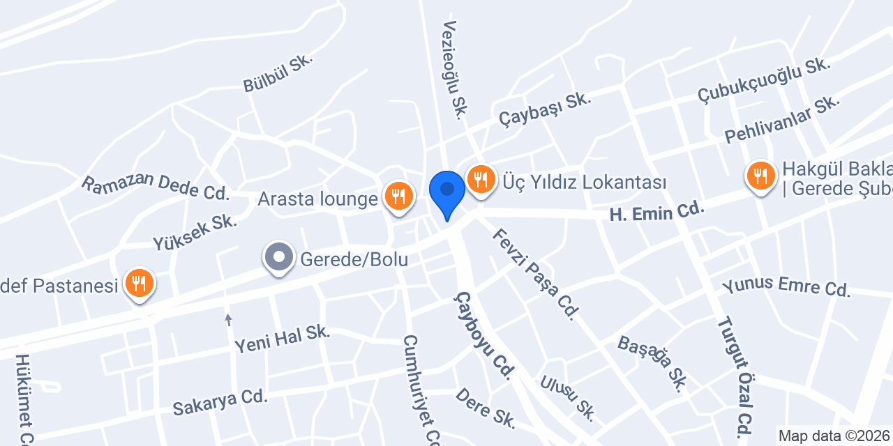 Gerede Eczanesi konumu