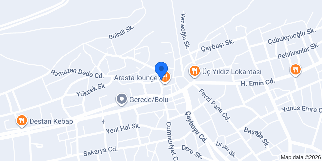 Köğçü Cafe&Bistro konumu