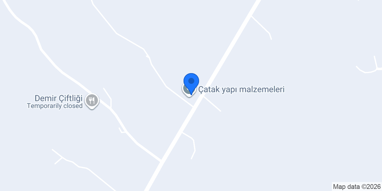 Çatak yapı malzemeleri konumu