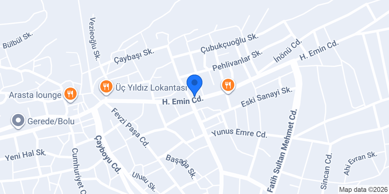 Gerede Varol Market konumu
