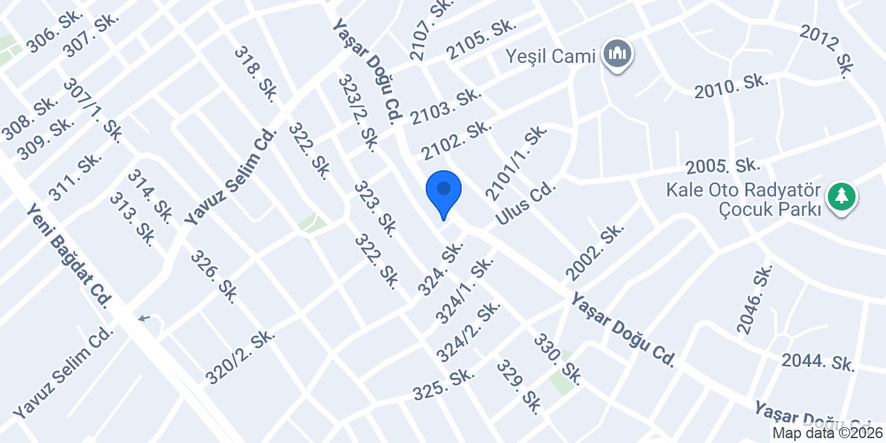 Okur Yapı Market konumu