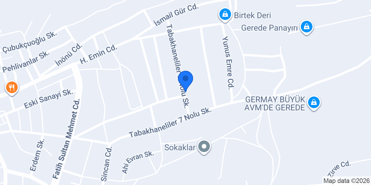 ÇETİNDAŞ DERİ konumu