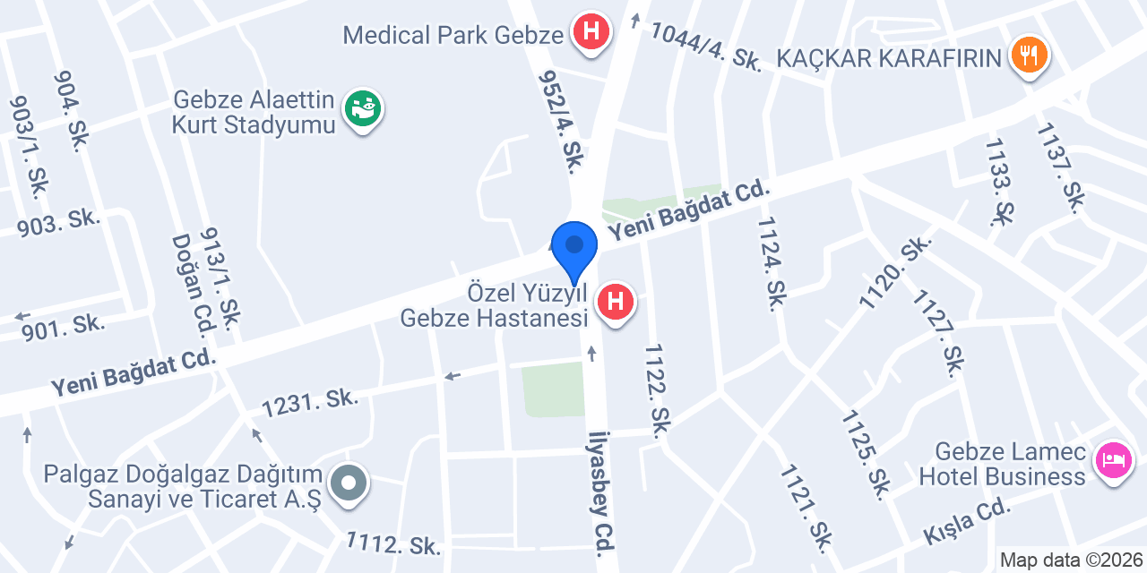 Gümüş Optik Gebze konumu