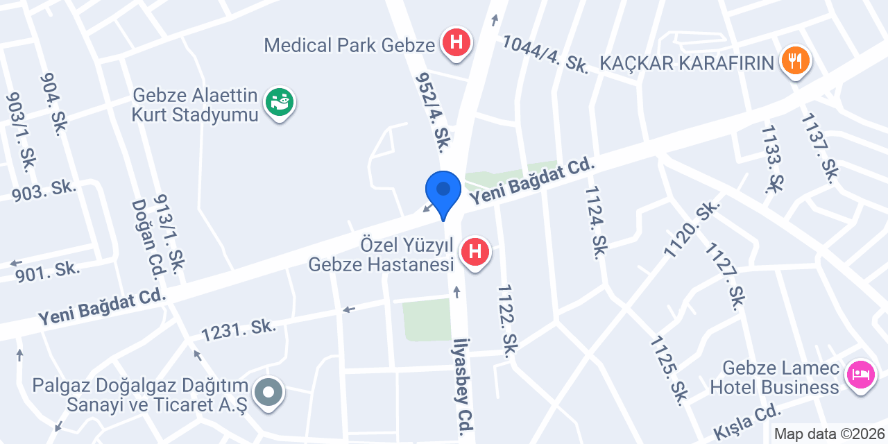 Bağdat Optik konumu