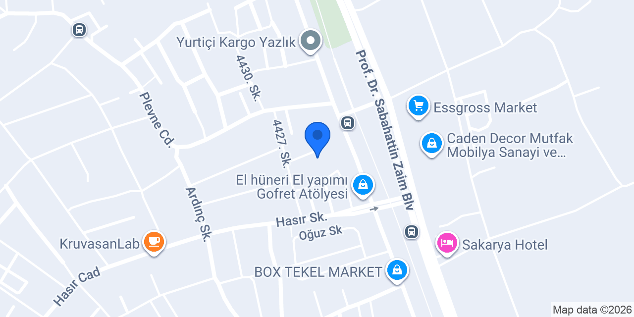 Serdivan Eymen Tesisat konumu