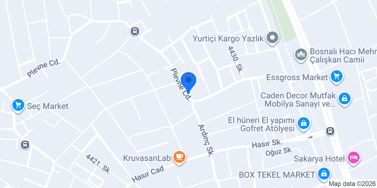 Sakarya Özdemir Temizlik konumu
