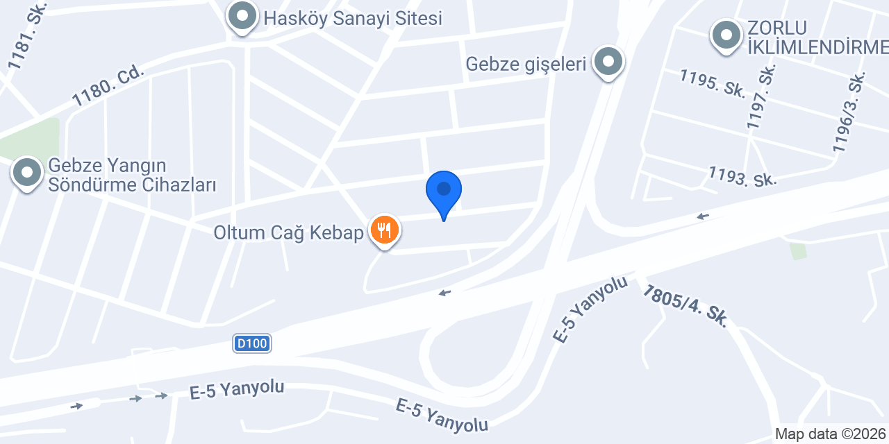 Kurtoğlu Çelik Halat konumu