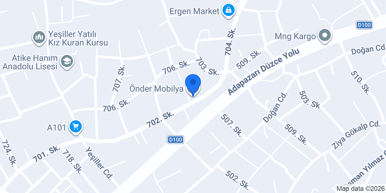 Önder Mobilya konumu