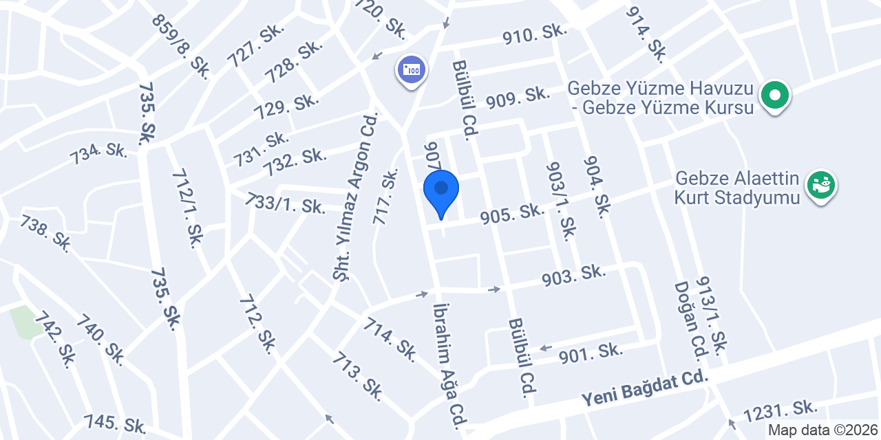 GEBZE TURYAP konumu