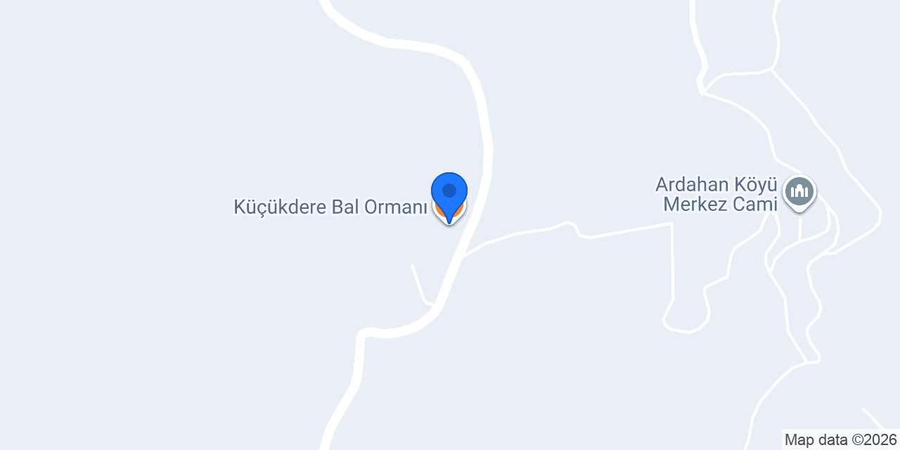 Küçükdere Bal Ormanı konumu