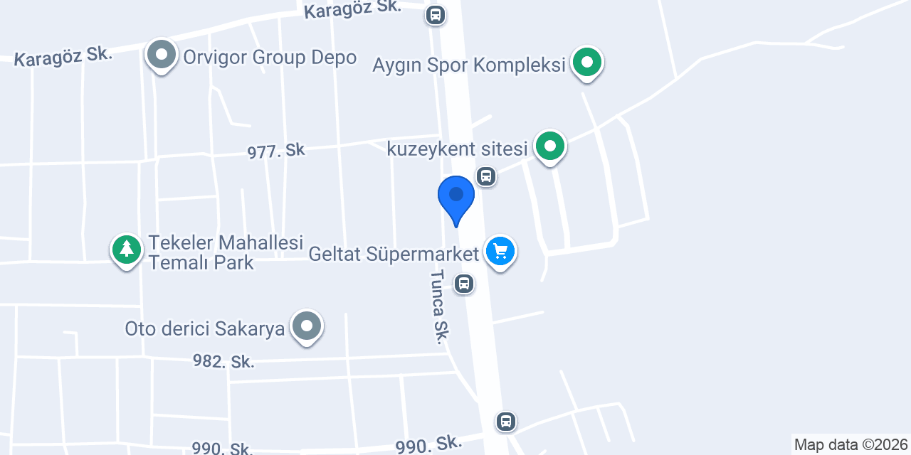 Sakarya Demir Çatı - Kocabay konumu