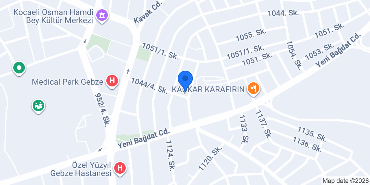 Okur Kırtasiye konumu