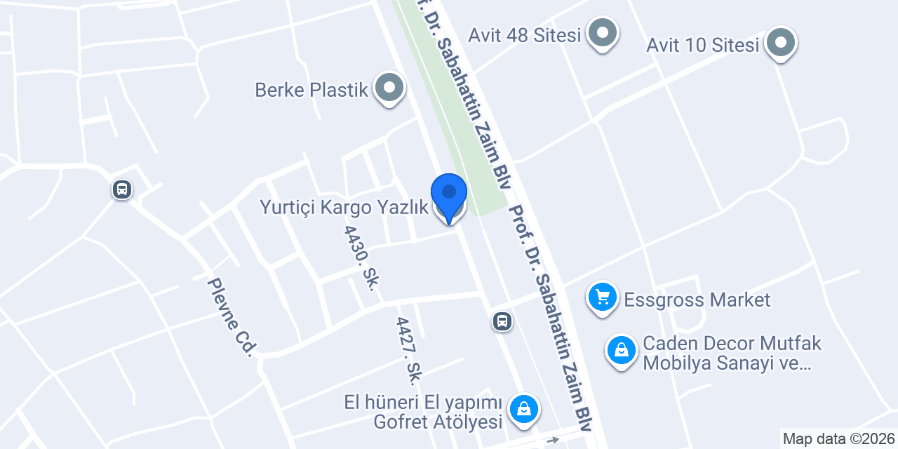Yurtiçi Kargo Yazlık konumu