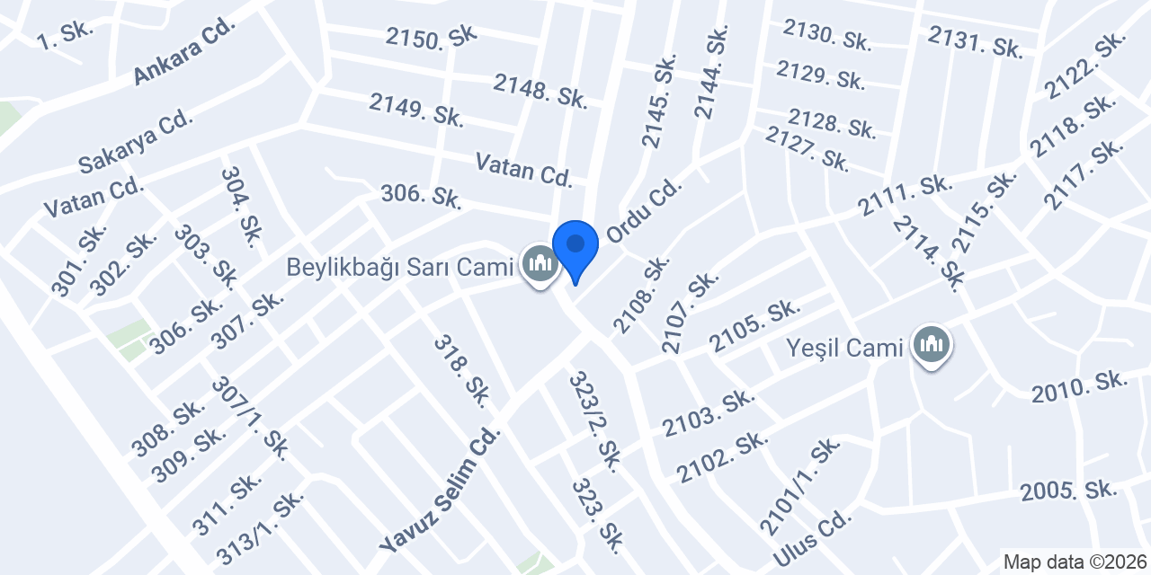 AYDIN KARDEŞLER Sarı Cami konumu