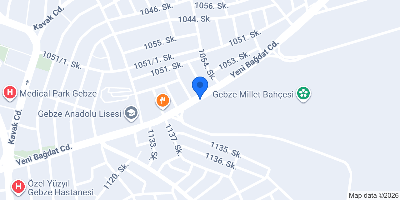 Bahçe cafe dondurma konumu