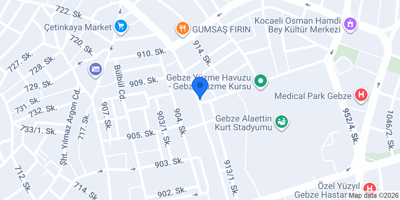 Melike/Zencefil apartmani konumu