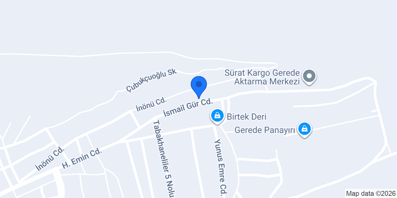 Gerede Modern Deri Sanayi ve Ticaret A.Ş konumu