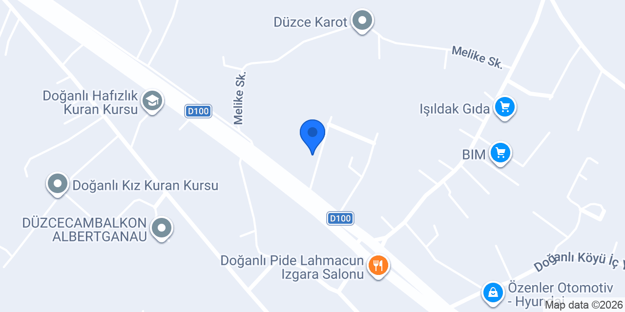 TANDEM ÖRME SANAYİ VE TİC LTD ŞTİ (DÜZCE ŞUBESİ) konumu