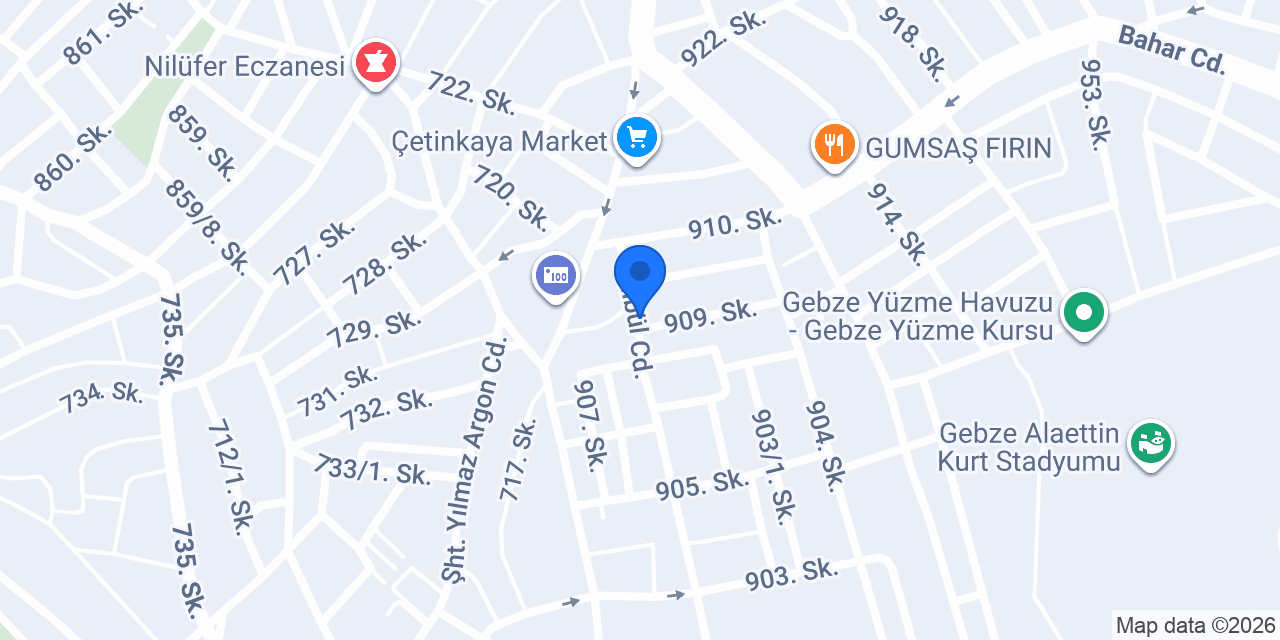 Gebze Elektrikçi - Özel Elektrik konumu