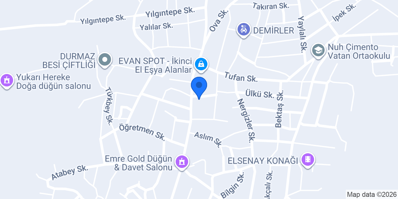 Tunç mobilya konumu