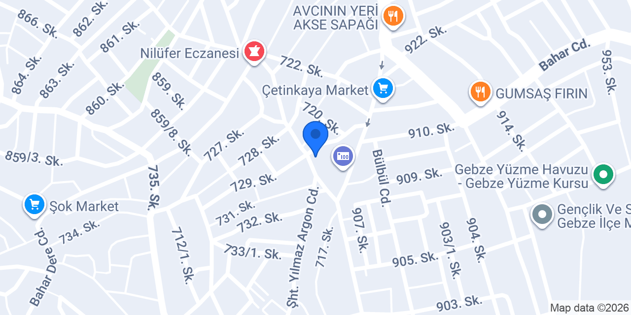 pastacım.com konumu