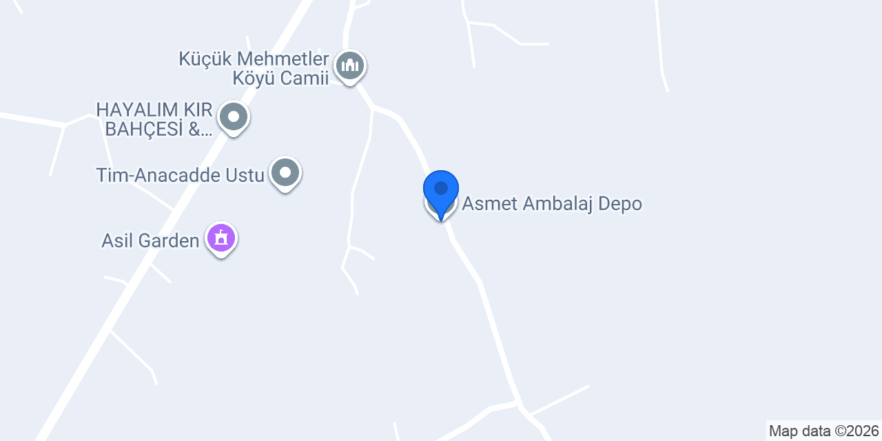 Asmet Ambalaj Depo konumu