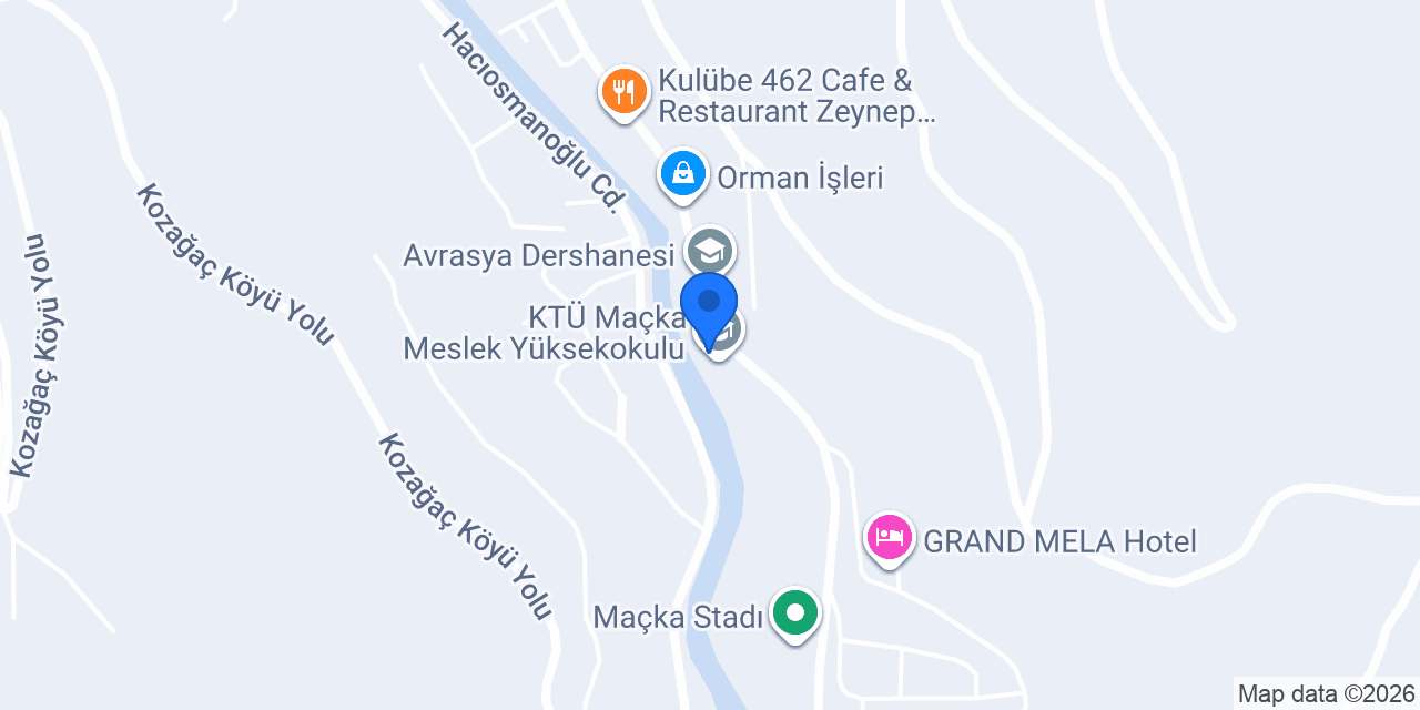 Şükrü Karadeniz Öğrenci Yurdu konumu