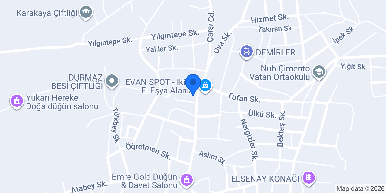 Hereke Mobilya konumu