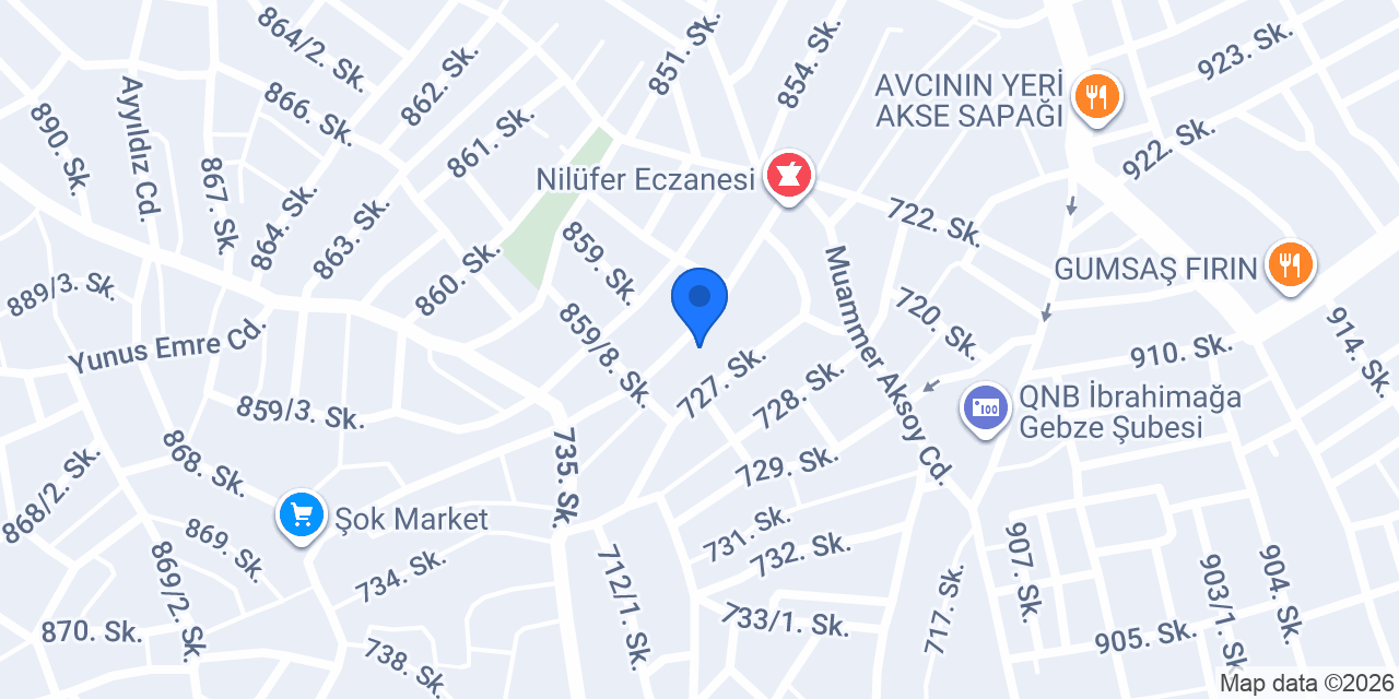 Karadayı oto yedek parça konumu