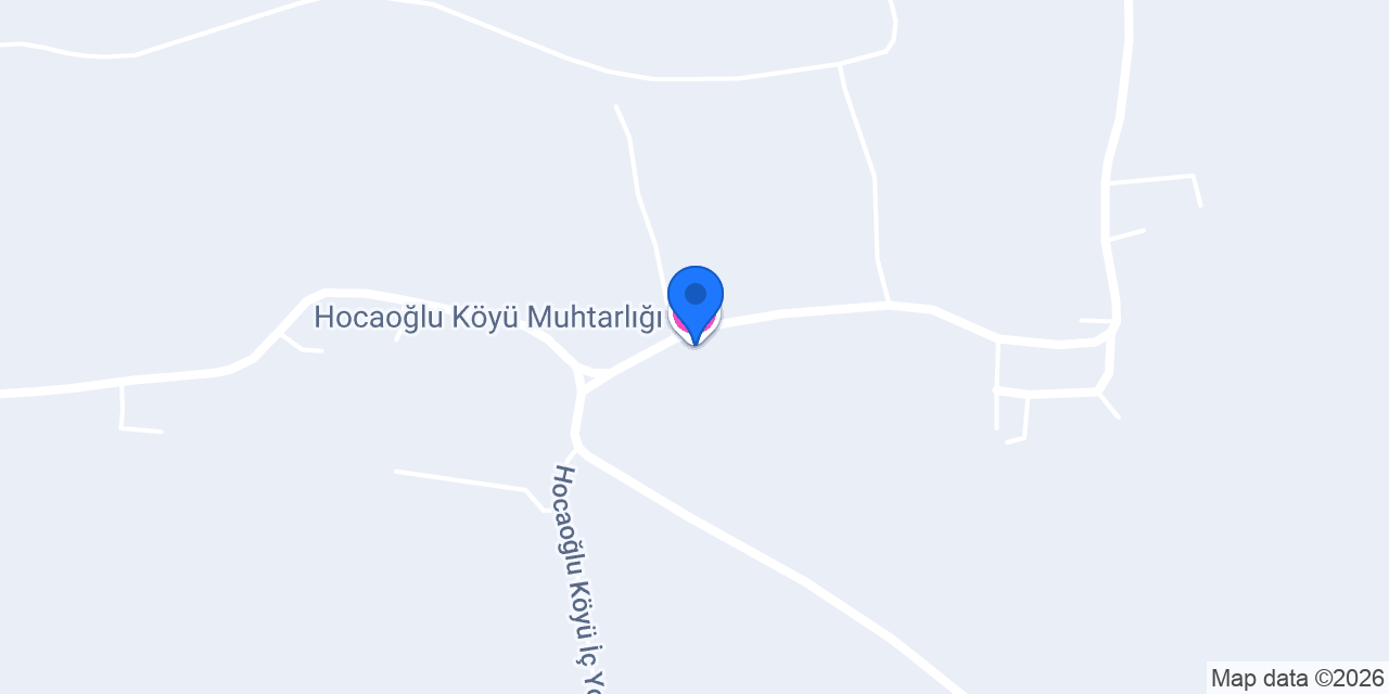 Hocaoğlu Köyü Muhtarlığı konumu