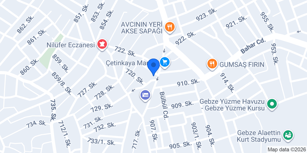 Akbank İbrahimağa Gebze Şubesi konumu