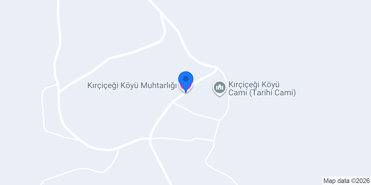 Kırçiçeği Köyü Muhtarlığı konumu