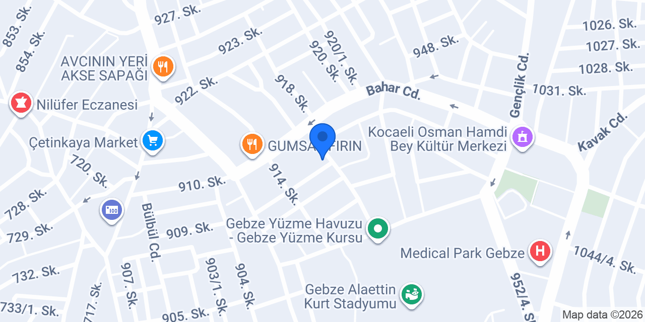 Mahza İnşaat konumu