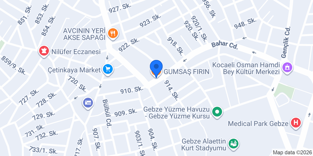 GUMSAŞ FIRIN konumu