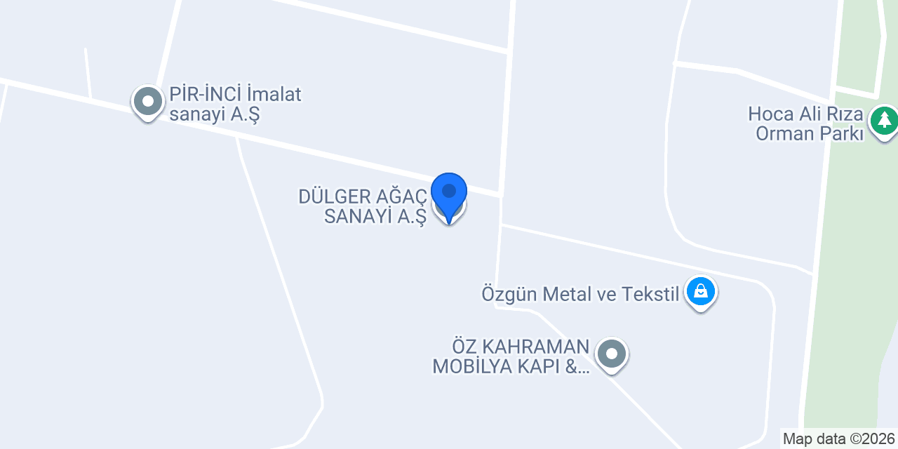 DÜLGER AĞAÇ SANAYİ A.Ş. konumu