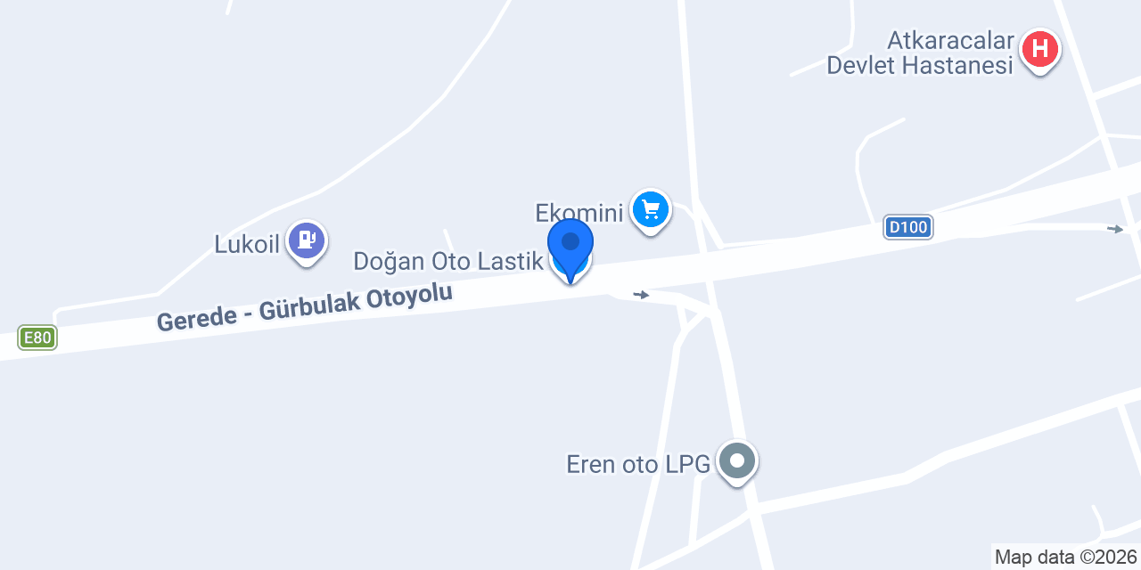 Doğan Oto Lastik konumu