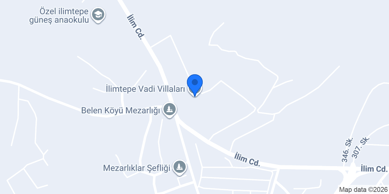 İlimtepe Vadi Villaları konumu
