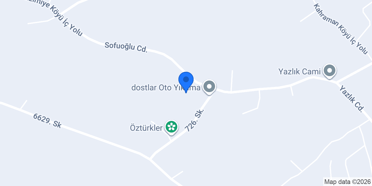 Öztürk Mobilya konumu