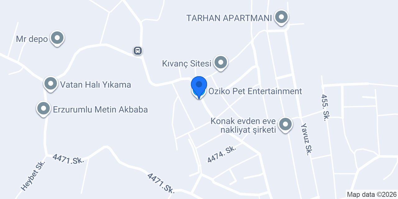 Oziko Pet Entertainment konumu