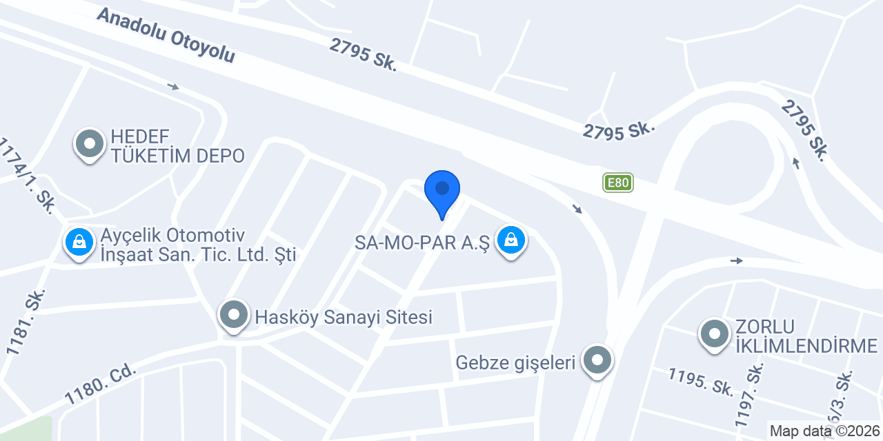 Haktaş Makina konumu