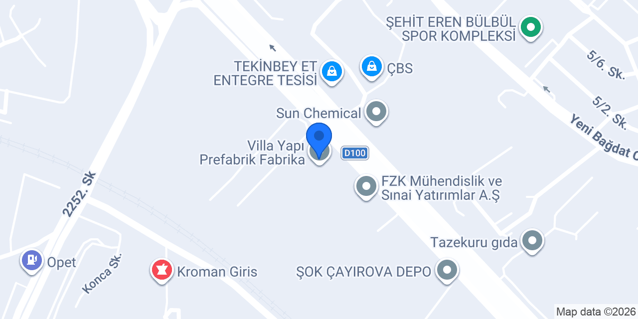 Güven Prefabrik konumu