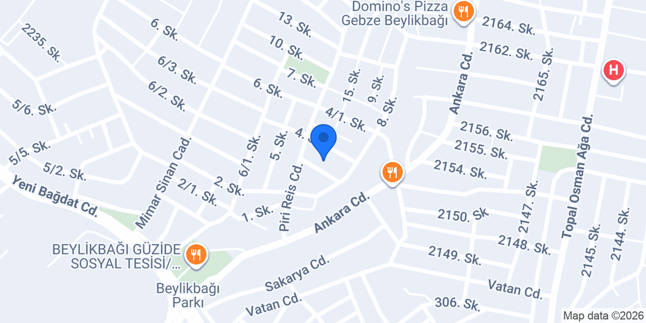 Gebze Ataşehir Koleji konumu