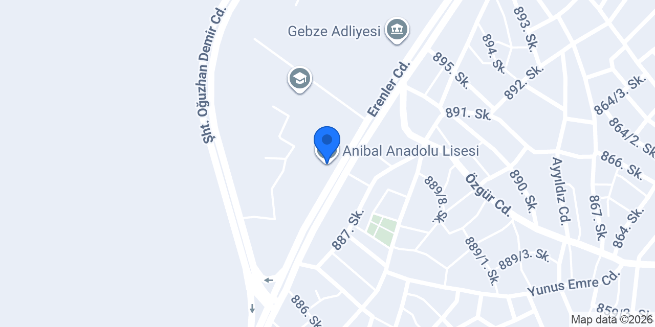 Anibal Anadolu Lisesi konumu