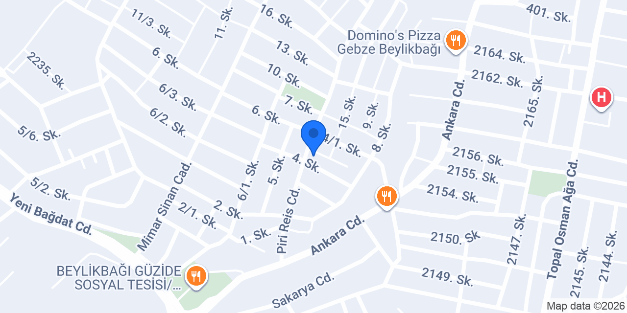 Yener Erkek Kuaförü konumu