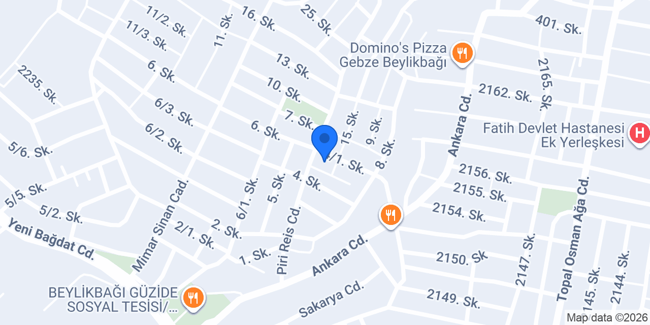 EYÜP YAPI konumu