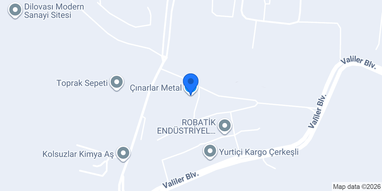 Çınarlar Metal konumu